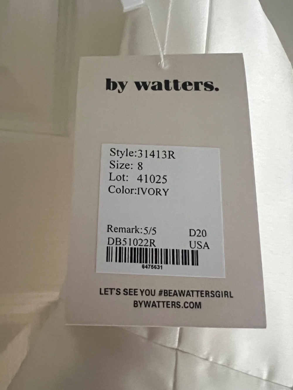 Brie by Watters White Dress - Size 8 - Picture 4 of 5